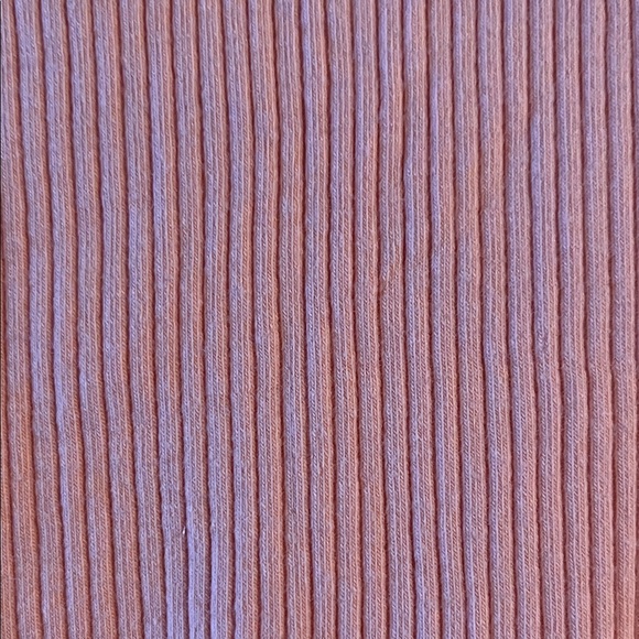 Pink Ribbed Women's Top - Picture 3 of 3